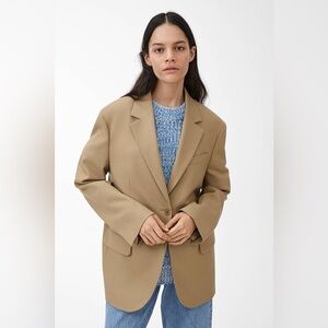 Arket Wool Oversized Blazer Women’s in Camel Color